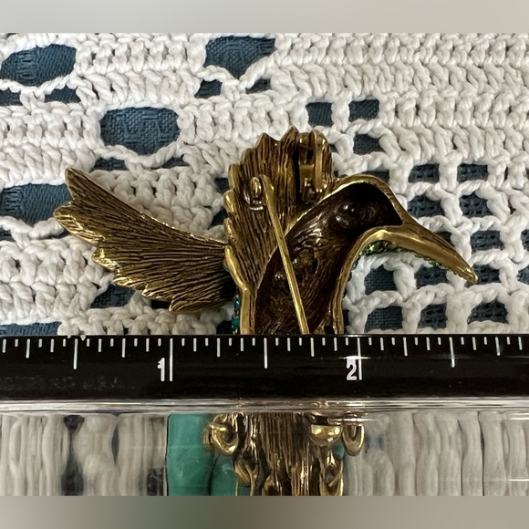 Heidi Daus “Sincere Joy” pendant brooch Hummingbird EUC - Picture 8 of 9